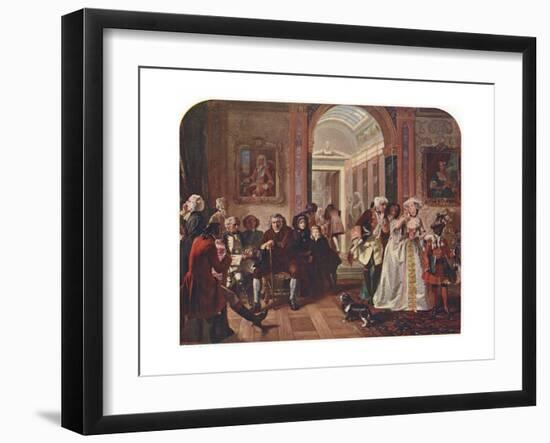 Doctor Johnson in the Ante-Room of Lord Chesterfield, Waiting for an Audience, 1748-Edward Matthew Ward-Framed Giclee Print