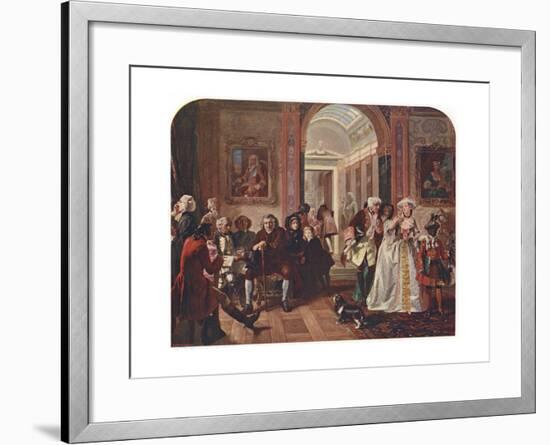 Doctor Johnson in the Ante-Room of Lord Chesterfield, Waiting for an Audience, 1748-Edward Matthew Ward-Framed Giclee Print