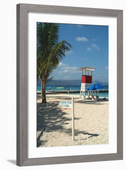 Doctor's Cave Beach, Montego Bay, Jamaica, West Indies, Caribbean, Central America-Ethel Davies-Framed Photographic Print