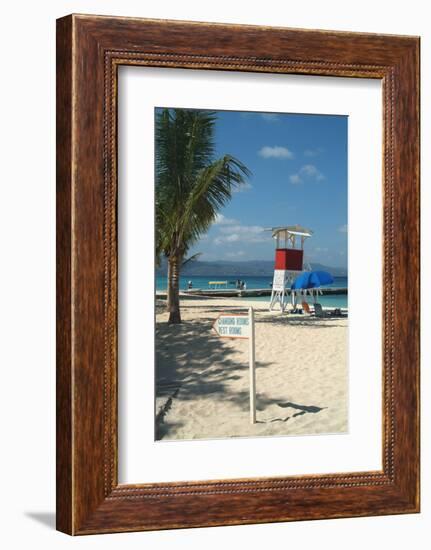 Doctor's Cave Beach, Montego Bay, Jamaica, West Indies, Caribbean, Central America-Ethel Davies-Framed Photographic Print