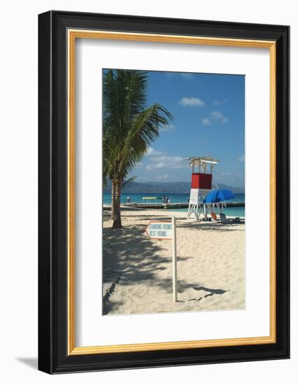 Doctor's Cave Beach, Montego Bay, Jamaica, West Indies, Caribbean, Central America-Ethel Davies-Framed Photographic Print