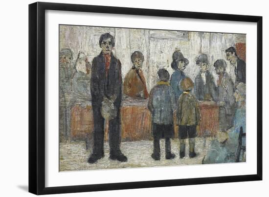 Doctor's Waiting Room, c1920-Laurence Stephen Lowry-Framed Premium Giclee Print