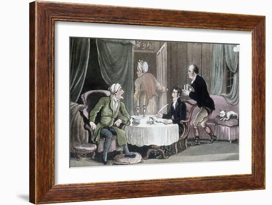 Doctor Syntax Making His Will, C1816-Thomas Rowlandson-Framed Giclee Print