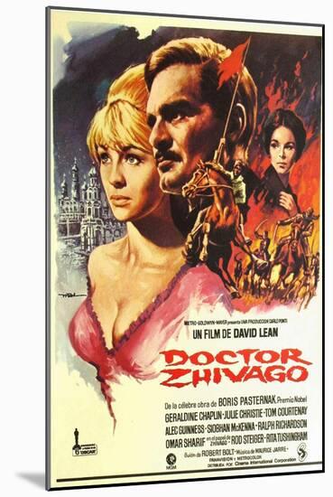 Doctor Zhivago, Spanish Movie Poster, 1965-null-Mounted Art Print
