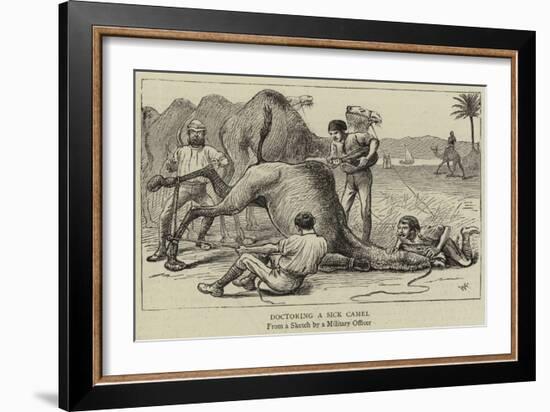Doctoring a Sick Camel-null-Framed Giclee Print