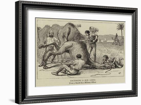 Doctoring a Sick Camel-null-Framed Giclee Print