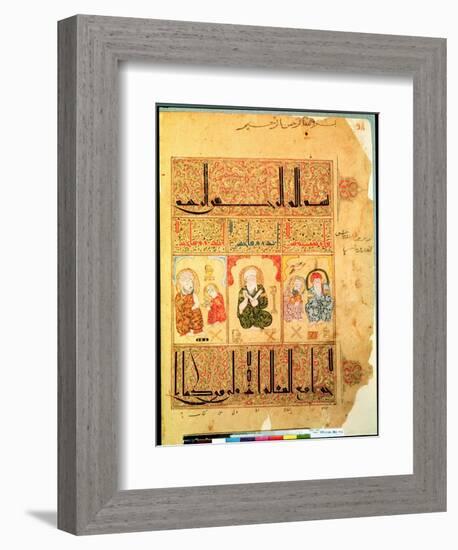 Doctors from "The Treatise of Theriac" after Galen, 1217-null-Framed Giclee Print