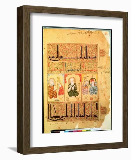 Doctors from "The Treatise of Theriac" after Galen, 1217-null-Framed Giclee Print