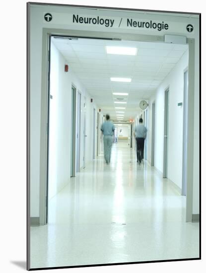 Doctors Walking Down Neurology Wing of Hospital-null-Mounted Photographic Print