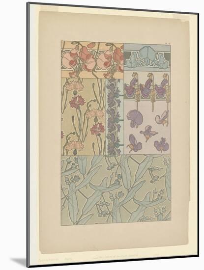Documents Decoratifs: Plate 41 (Colour Litho)-Alphonse Marie Mucha-Mounted Giclee Print