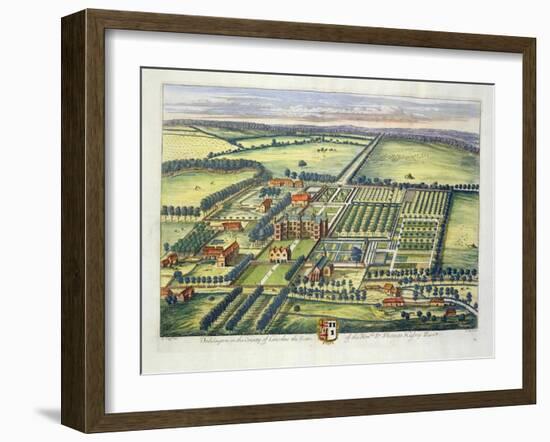 Doddington in the County of Lincoln Engraved by Johannes Kip (C.1652-1722)-Leonard Knyff-Framed Giclee Print