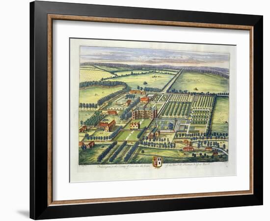 Doddington in the County of Lincoln Engraved by Johannes Kip (C.1652-1722)-Leonard Knyff-Framed Giclee Print