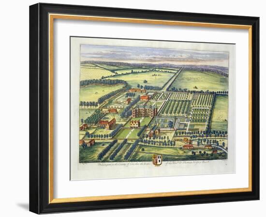 Doddington in the County of Lincoln Engraved by Johannes Kip (C.1652-1722)-Leonard Knyff-Framed Giclee Print