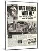 Dodge Ad With Joe Dimaggio-null-Mounted Art Print