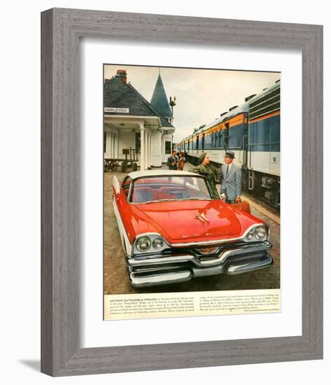 Dodge - Automobile Circles-null-Framed Art Print