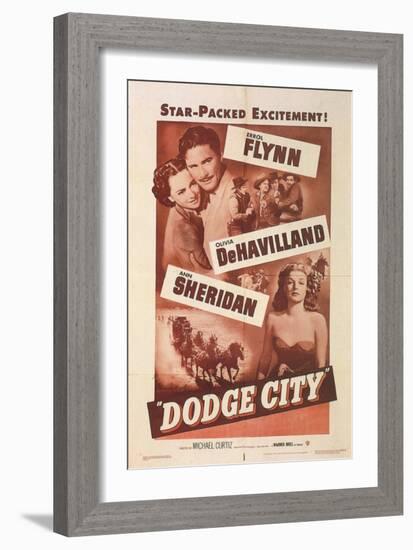 Dodge City, 1939-null-Framed Premium Giclee Print