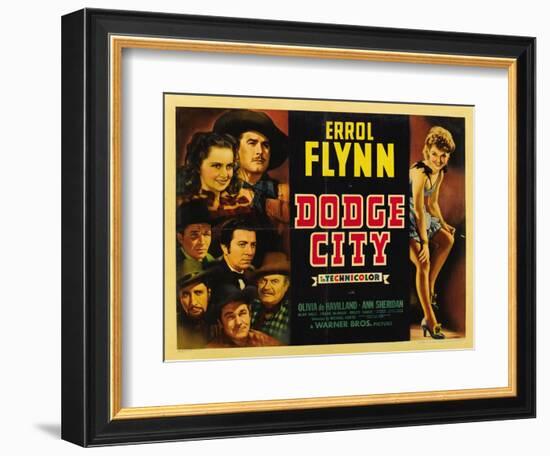 Dodge City, 1939-null-Framed Premium Giclee Print