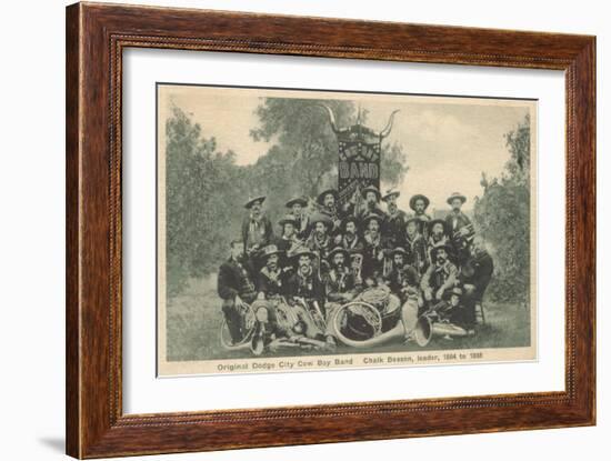 Dodge City Cowboy Band-null-Framed Art Print