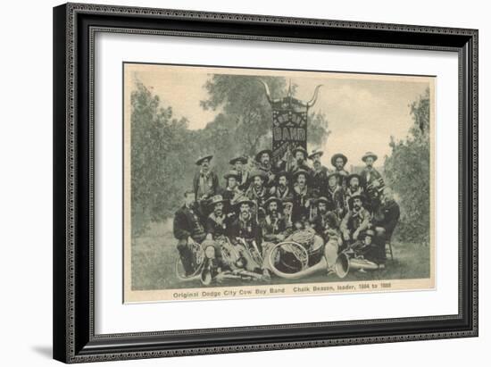 Dodge City Cowboy Band-null-Framed Art Print