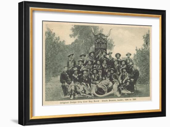 Dodge City Cowboy Band-null-Framed Art Print