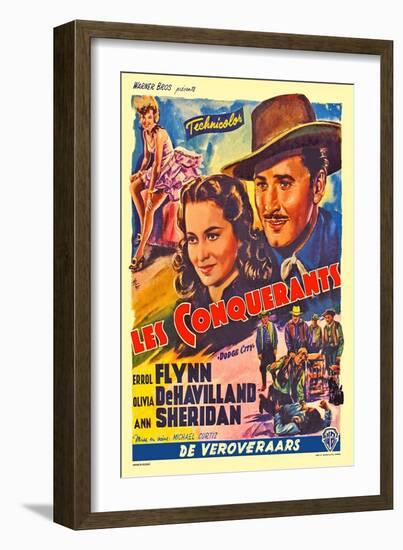 Dodge City, Spanish Movie Poster, 1939-null-Framed Art Print