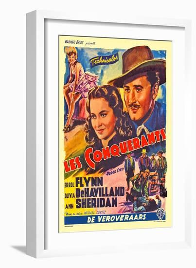 Dodge City, Spanish Movie Poster, 1939-null-Framed Art Print