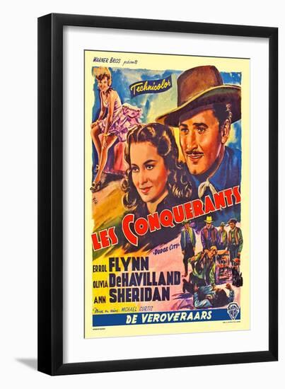 Dodge City, Spanish Movie Poster, 1939-null-Framed Premium Giclee Print