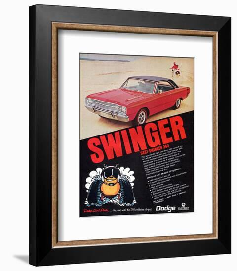 Dodge Dart Swinger 340-null-Framed Art Print