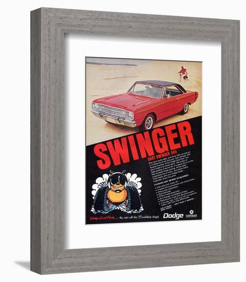 Dodge Dart Swinger 340-null-Framed Art Print