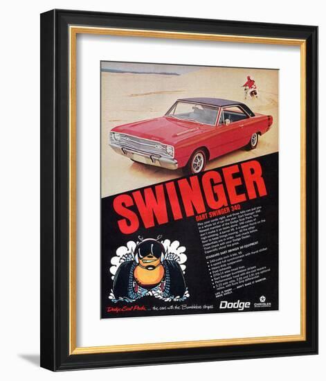 Dodge Dart Swinger 340-null-Framed Art Print