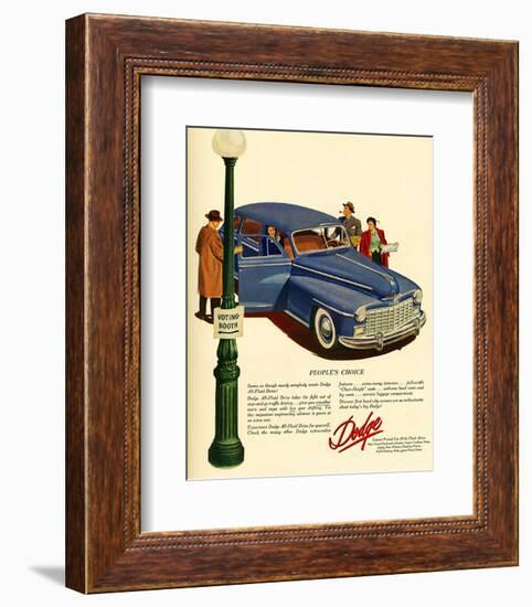 Dodge - People's Choice-null-Framed Premium Giclee Print