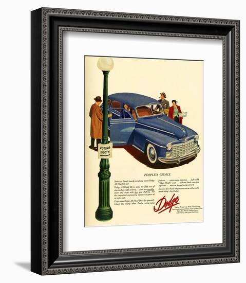 Dodge - People's Choice-null-Framed Premium Giclee Print