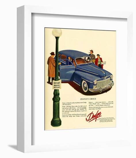 Dodge - People's Choice-null-Framed Premium Giclee Print