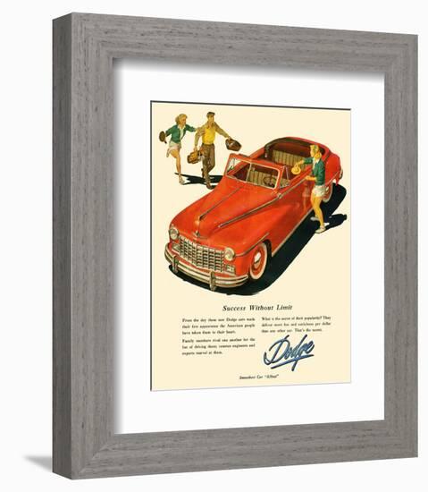 Dodge - Success Without Limit-null-Framed Premium Giclee Print