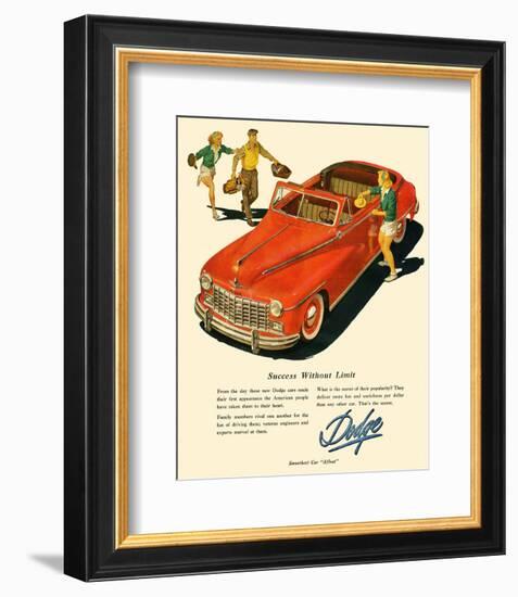 Dodge - Success Without Limit-null-Framed Premium Giclee Print