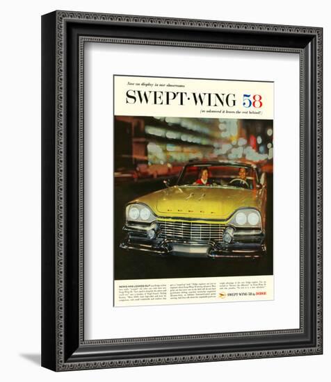 Dodge Swept Wing 58-null-Framed Premium Giclee Print