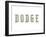 Dodge Vintage Icon-null-Framed Art Print