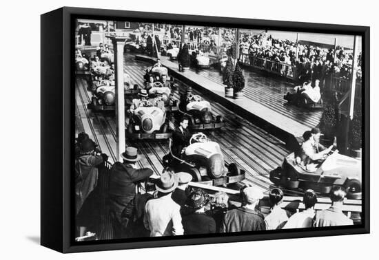 Dodgem Car Track-null-Framed Premier Image Canvas