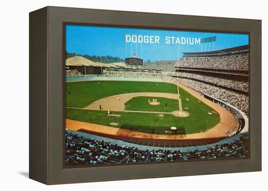 Dodger Stadum, Los Angeles, California-null-Framed Stretched Canvas