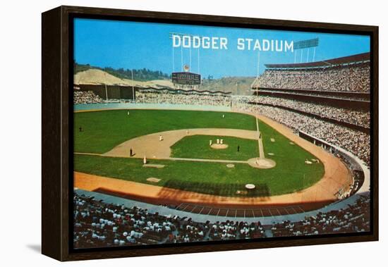 Dodger Stadum, Los Angeles, California-null-Framed Stretched Canvas