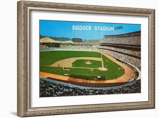 Dodger Stadum, Los Angeles, California-null-Framed Art Print