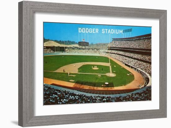 Dodger Stadum, Los Angeles, California-null-Framed Art Print