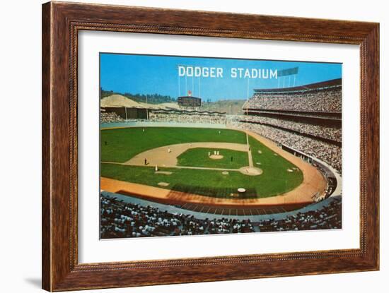 Dodger Stadum, Los Angeles, California-null-Framed Art Print