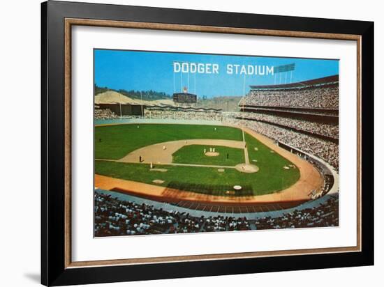 Dodger Stadum, Los Angeles, California-null-Framed Art Print