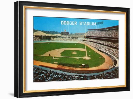 Dodger Stadum, Los Angeles, California-null-Framed Art Print