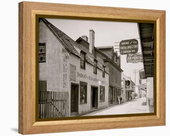 Dodges Old Curiosity Shop, St. George Street, St. Augustine, Fla.-null-Framed Stretched Canvas