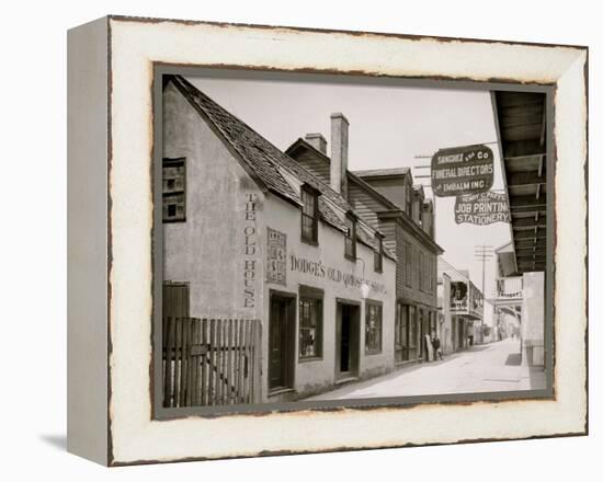 Dodges Old Curiosity Shop, St. George Street, St. Augustine, Fla.-null-Framed Stretched Canvas