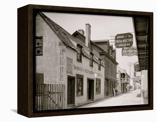 Dodges Old Curiosity Shop, St. George Street, St. Augustine, Fla.-null-Framed Stretched Canvas