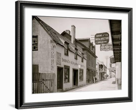 Dodges Old Curiosity Shop, St. George Street, St. Augustine, Fla.-null-Framed Photo