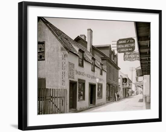 Dodges Old Curiosity Shop, St. George Street, St. Augustine, Fla.-null-Framed Photo